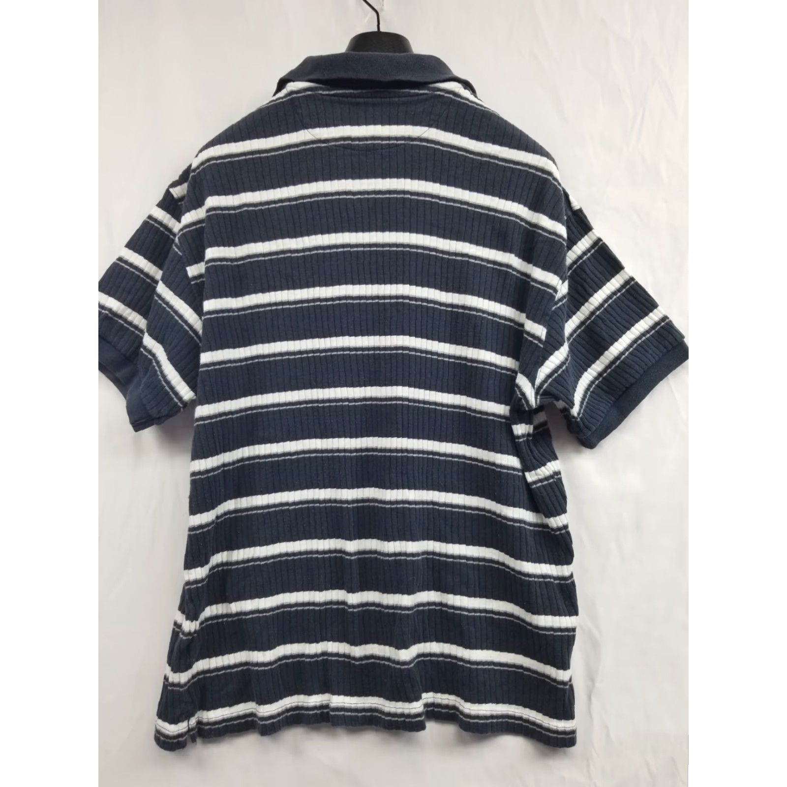 Ralph Lauren VINTAGE Chaps Ralph Lauren Shirt Men’s Button-Up Short Sleeve Cotton Blend Blue White Striped 1990s Large Mens Size US L / EU 52-54 / 3 - 2 Thumbnail