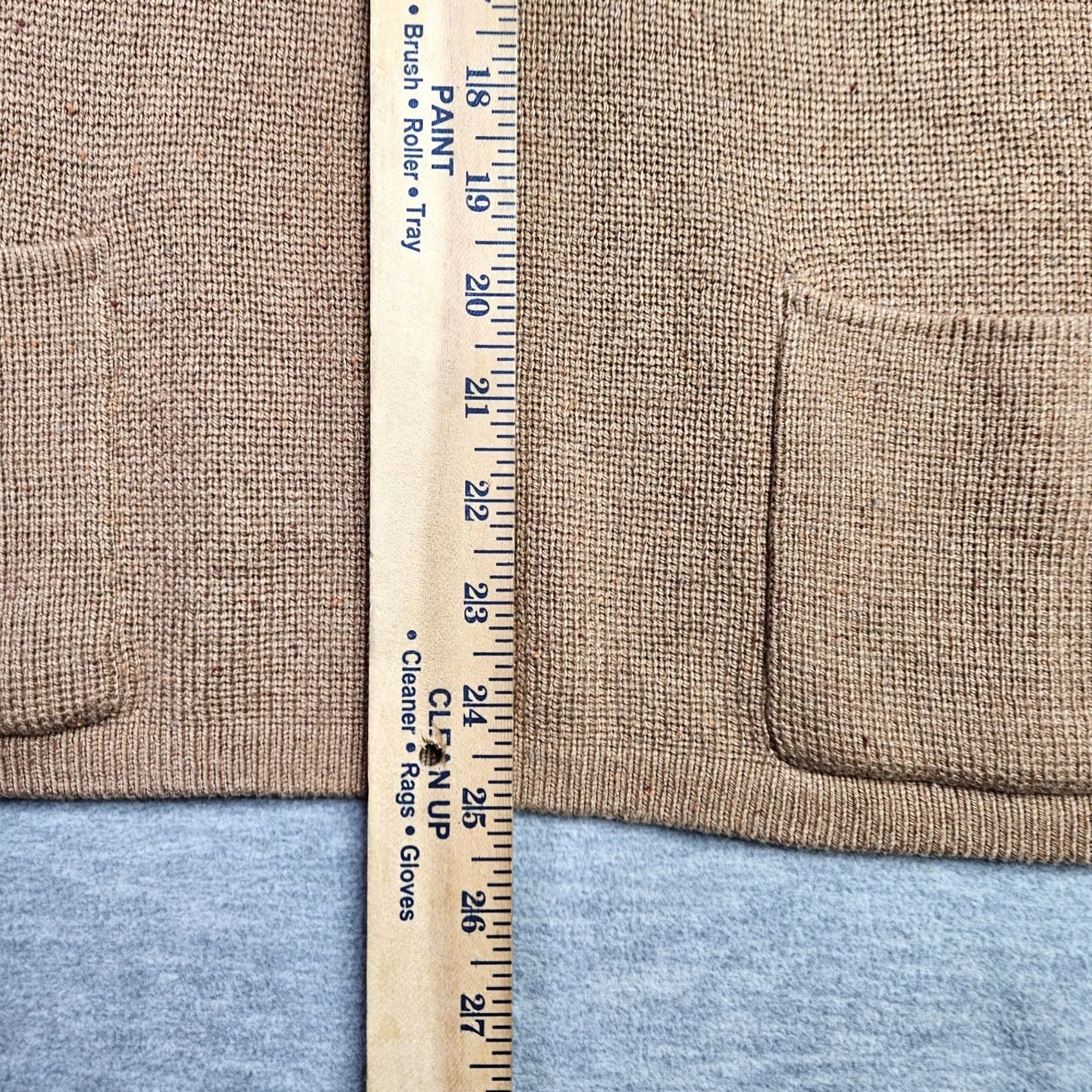 J. Jill J.JILL Women's Camel Round Neck Pockets Front Sweater Size PM New Cardigan Knit Beige Regular Petite Adults Women Men Size M / US 6-8 / IT 42-44 - 6 Thumbnail