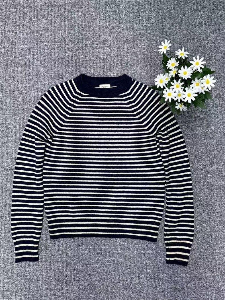Yves Saint Laurent Saint Laurent Striped Sweater 2502-Nextarrow Size US S / EU 44-46 / 1 - 1 Thumbnail