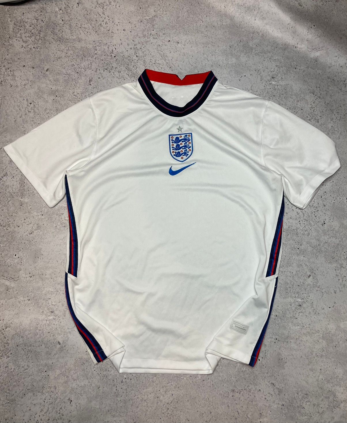 Pre-owned Adidas Originals England 2020 Nike Centre Swoosh Home Jersey Xl In White