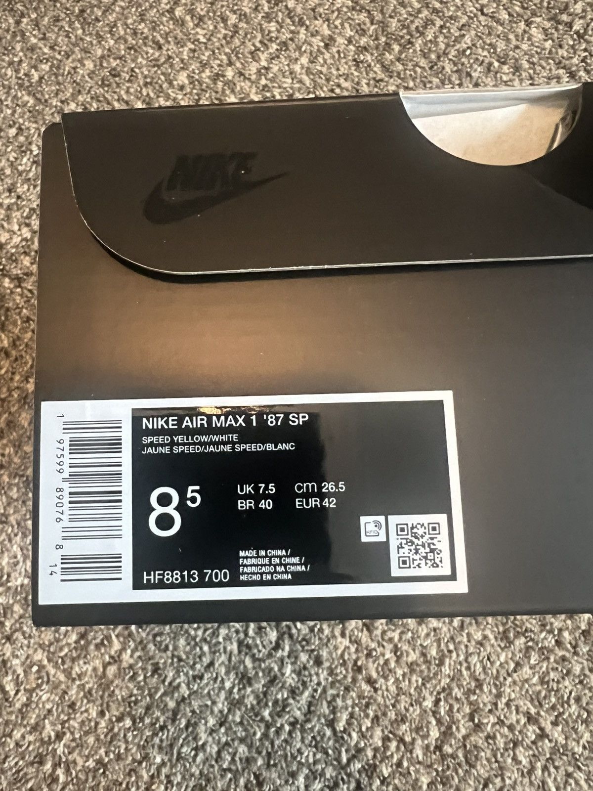 Nike × Supreme Nike AirMax 1 ‘87 SP Size US 8.5 / EU 41-42 - 7 Thumbnail
