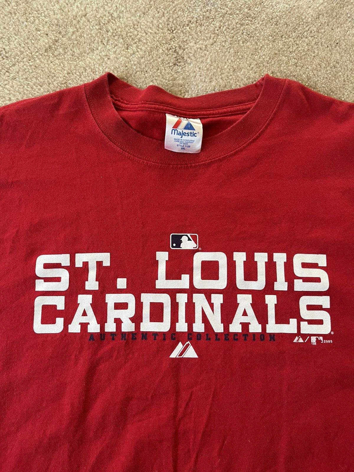 Majestic × Vintage Vintage 2005 St Louis Cardinals shirt Size US XXL / EU 58 / 5 - 3 Thumbnail
