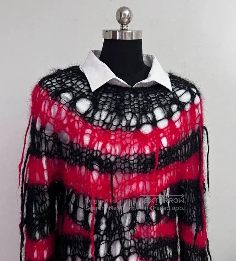 Junya Watanabe Junya Watanabe Seaweed Destroyed Fringe Knit Sweater Size M / US 6-8 / IT 42-44 - 3 Thumbnail