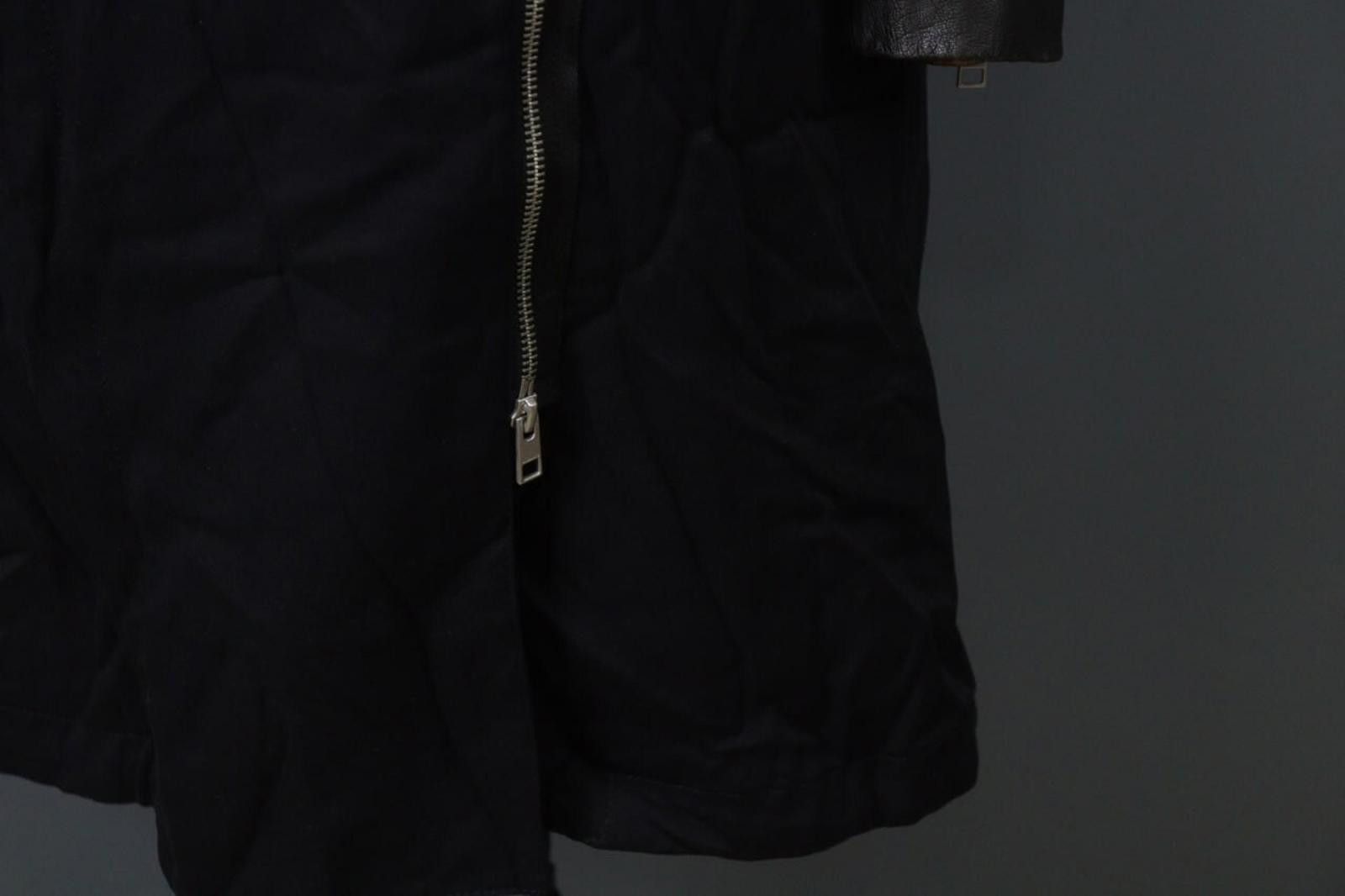 Allsaints AllSaints Black Lyocell Mock Zipper Knox Parka Jacket Size 4 Size S / US 4 / IT 40 - 4 Thumbnail