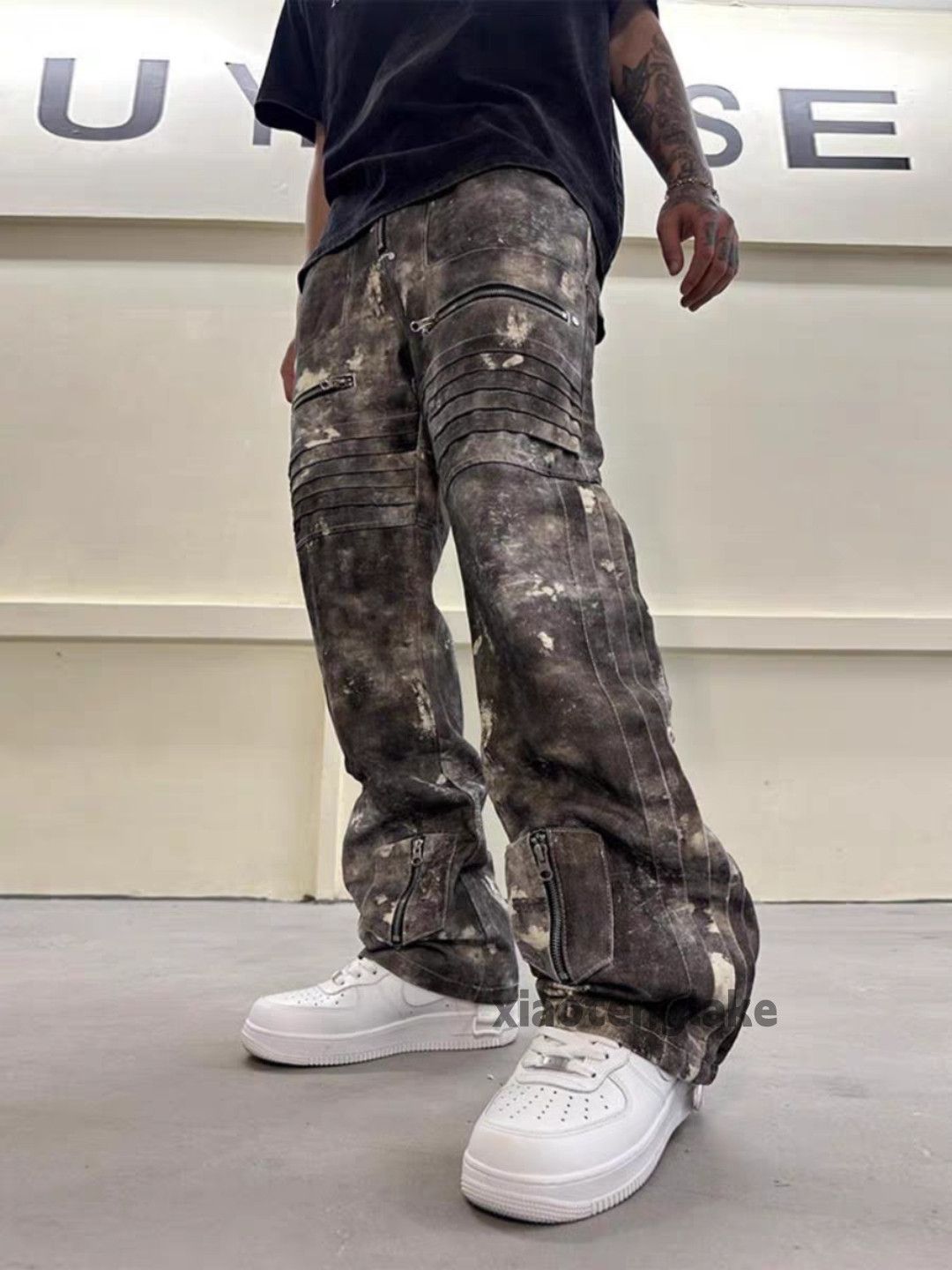 Jean ltx vintage washed faded loose punk grunge camo pants Size US 36 / EU 52 - 2 Thumbnail