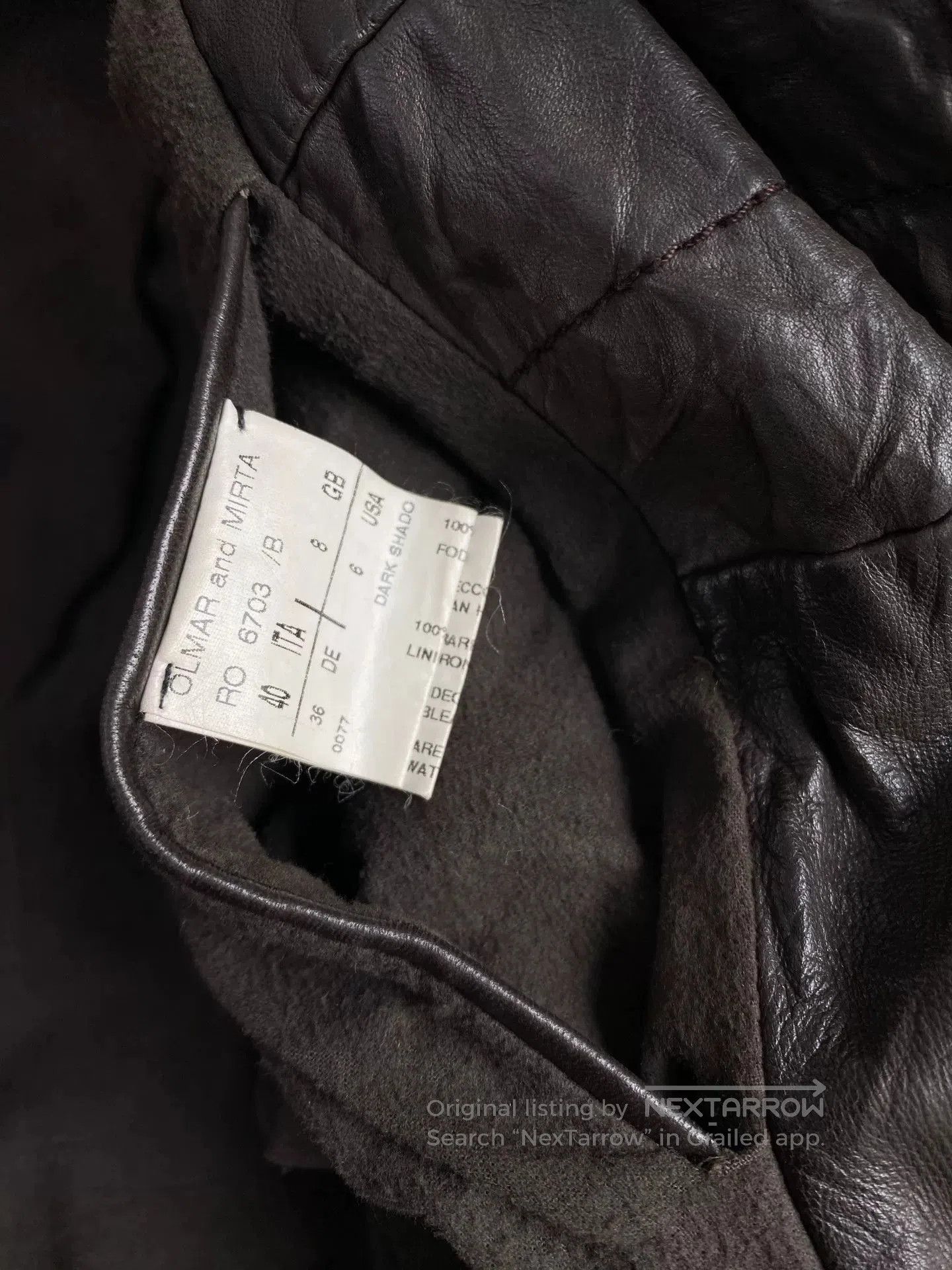 Rick Owens Rick Owens 2003 Fall Stand Collar Leather Jacket. Size US M / EU 48-50 / 2 - 6 Thumbnail