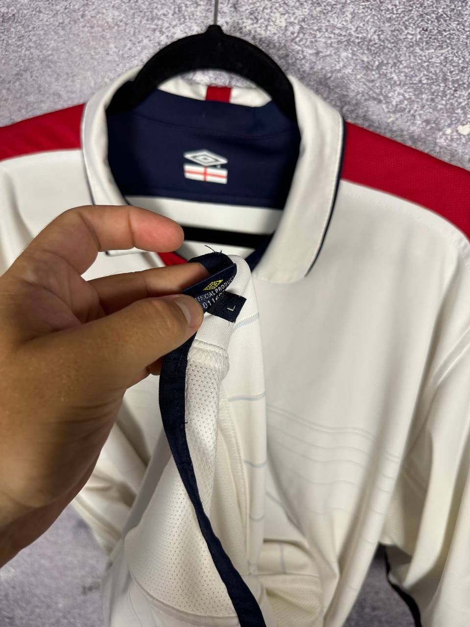 Umbro England National Team 2003 Umbro Soccer Jersey Large Size US L / EU 52-54 / 3 - 8 Thumbnail