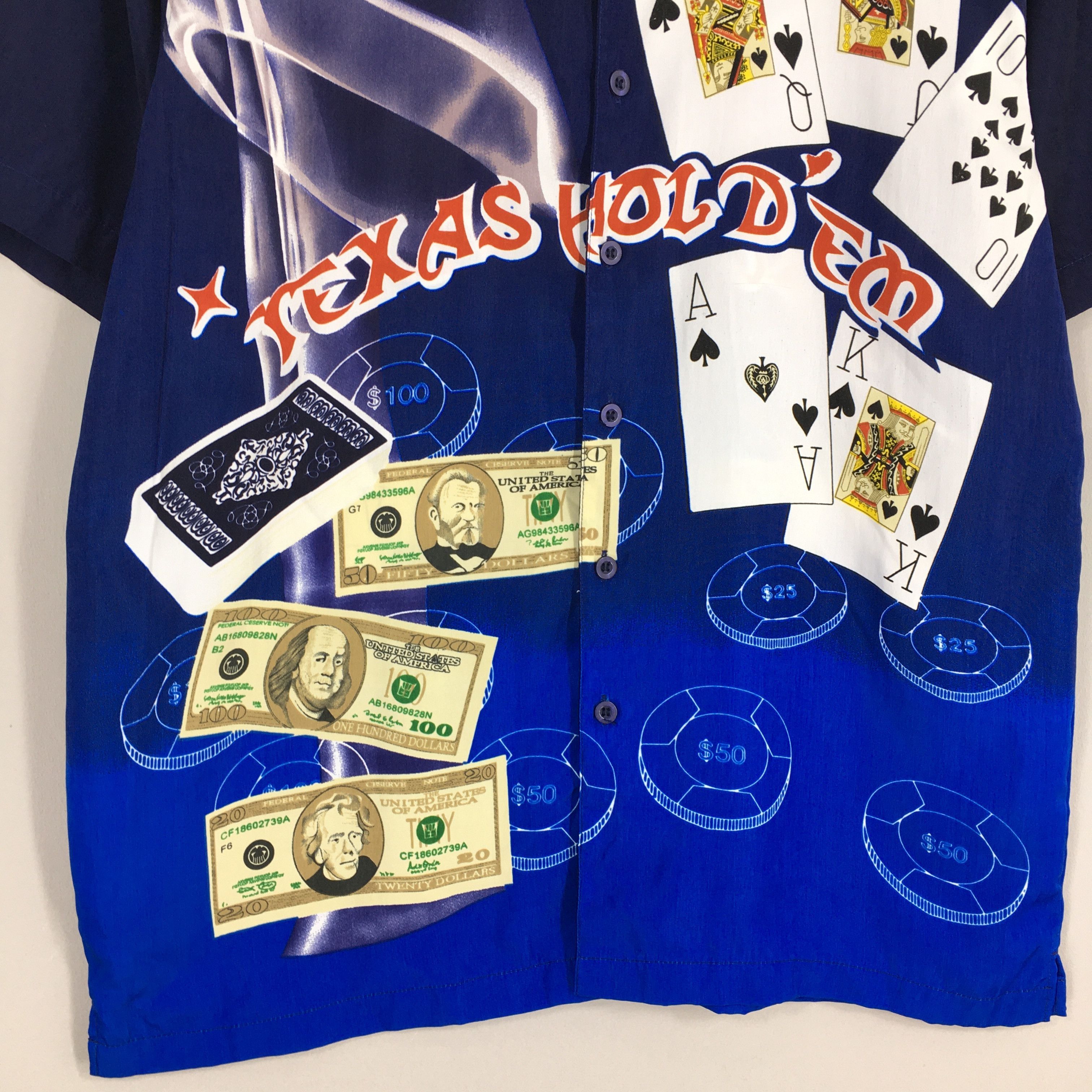 Other Vintage 90s King Casino Texas Hold'em Poker Shirt Medium Size US M / EU 48-50 / 2 - 4 Thumbnail