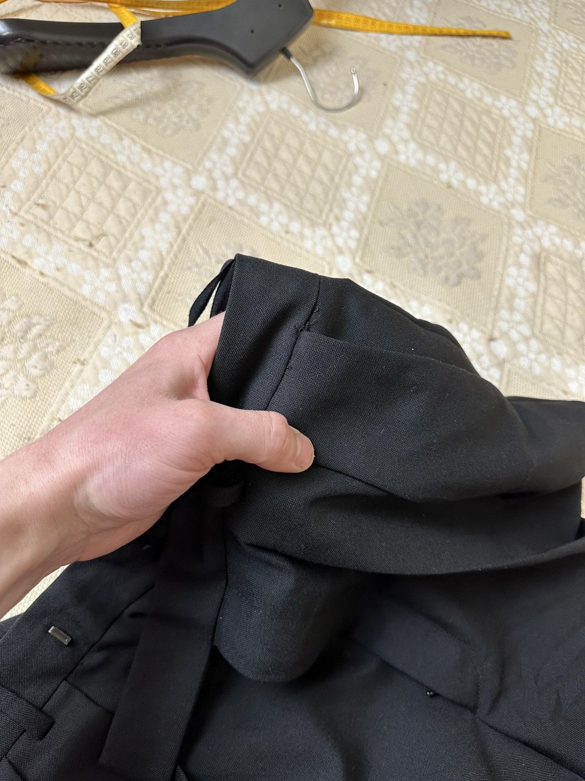 Celine 🔥 Celine Paris Black Mohair Wool Trousers 48 IT Pants Men Size 48R - 11 Thumbnail