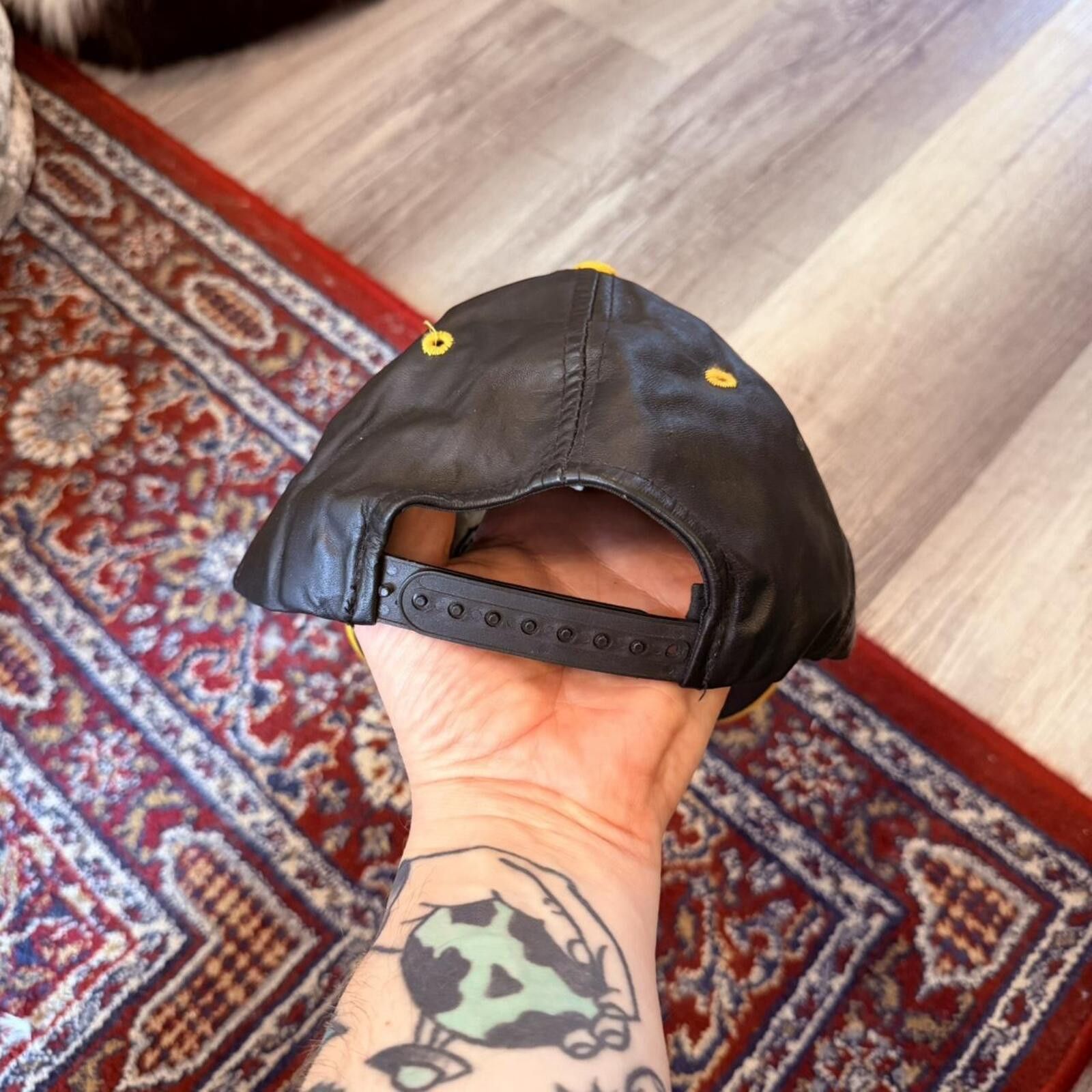 Other Vintage Boston bruins leather SnapBack hat 90s OS Size ONE SIZE - 4 Thumbnail