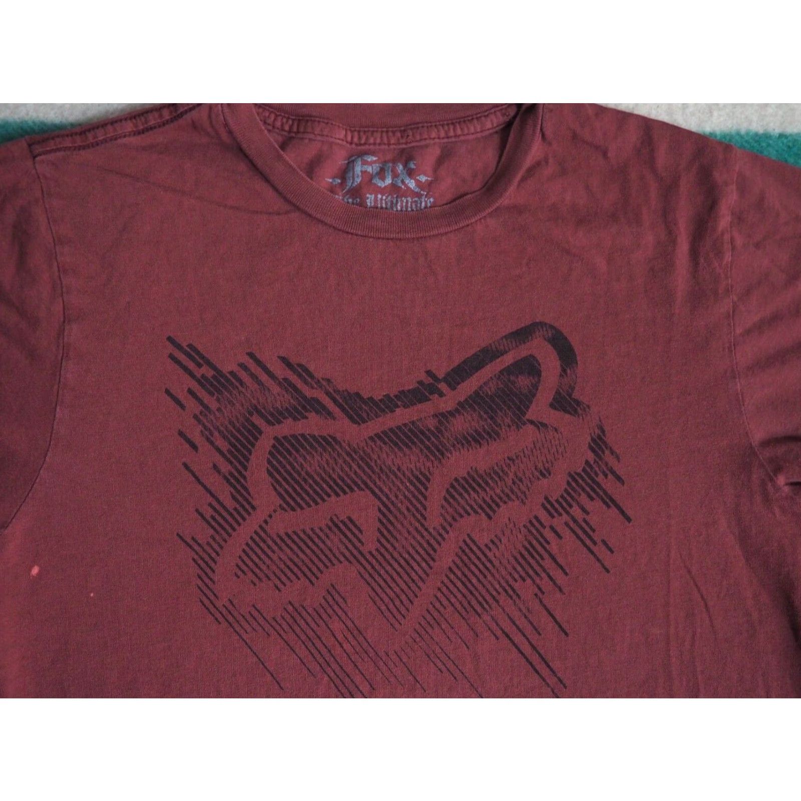 Fox Racing VINTAGE Fox Racing MX Moto Skate Grunge Tee T-Shirt Red Logo Short Sleeve Crew Neck S Mens Size US S / EU 44-46 / 1 - 3 Thumbnail
