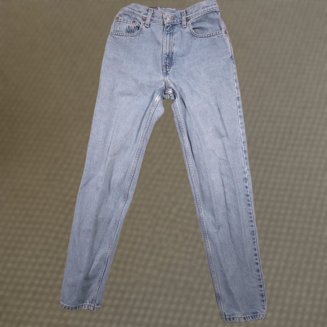 Levi's VINTAGE Levi's 550 Jeans Womens Junior 7 Blue High Rise Relaxed Tapered Leg 26x31 Denim Size 28" / US 6 / IT 42 - 1 Thumbnail