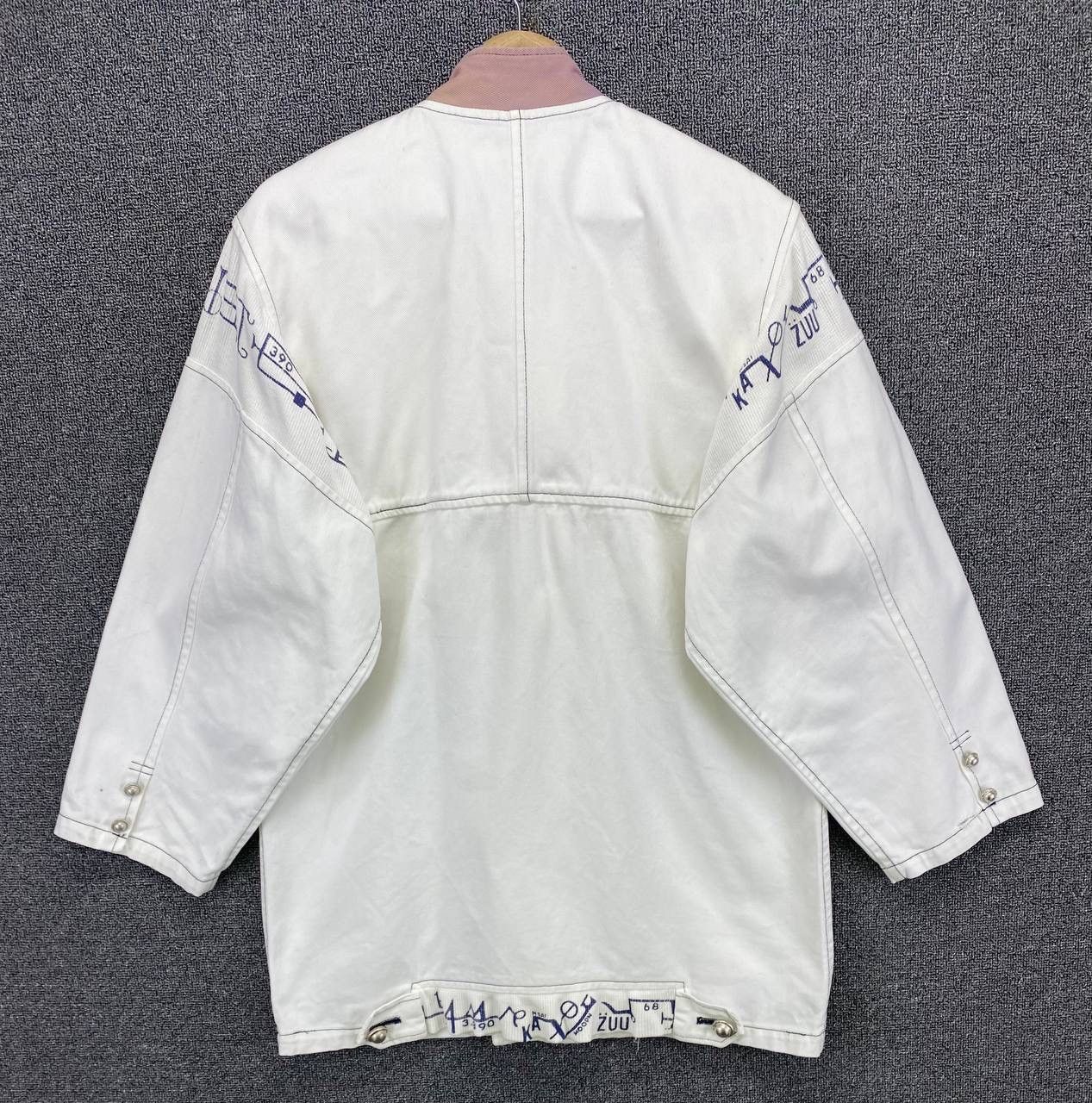 Kansai Yamamoto Vintage 90 Kansai Yamamoto Double Breasted Denim Coat Jacket Size US M / EU 48-50 / 2 - 12 Thumbnail
