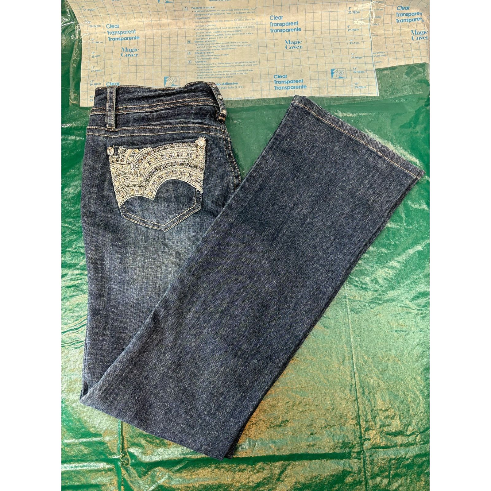 Grace in LA Grace In La Jeans Size 5 Easy Fit Embellished Blingy Size 28" / US 6 / IT 42 - 8 Thumbnail