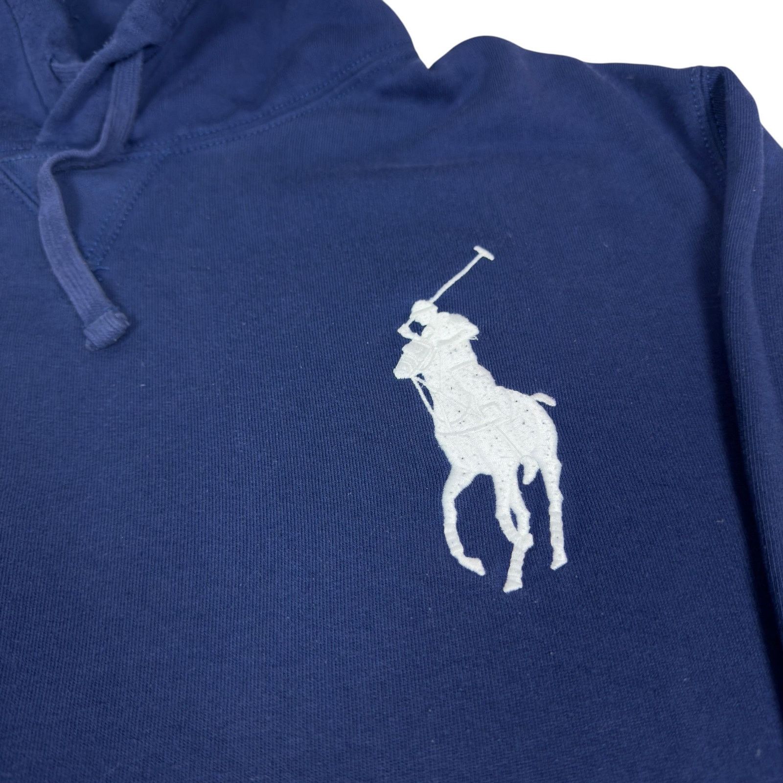 Polo Ralph Lauren × Vintage Polo Ralph Lauren Blue Cotton Hoodie XL Size US XL / EU 56 / 4 - 2 Thumbnail