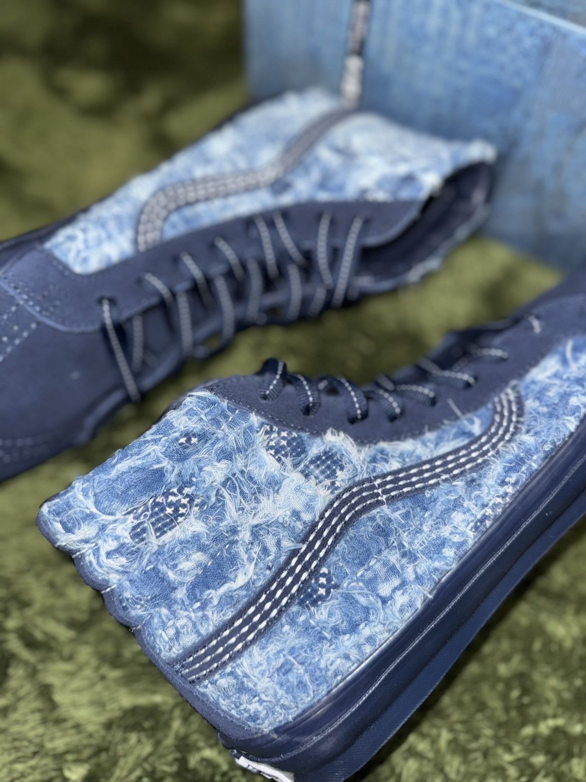 Vans [US 11] Vans Vault x FDMTL japanese boro denim Sk8-Hi Size US 11 / EU 44 - 6 Thumbnail