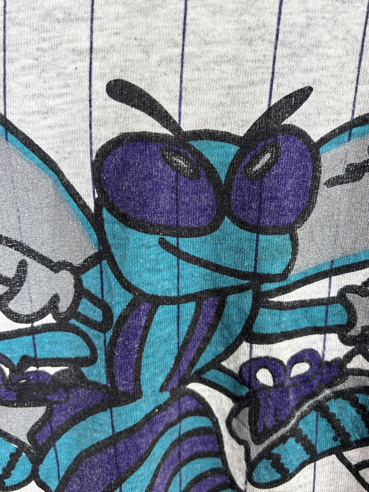 NBA 90s Vintage Charlotte Hornets NBA Baseball Style Shirt Size US L / EU 52-54 / 3 - 3 Thumbnail