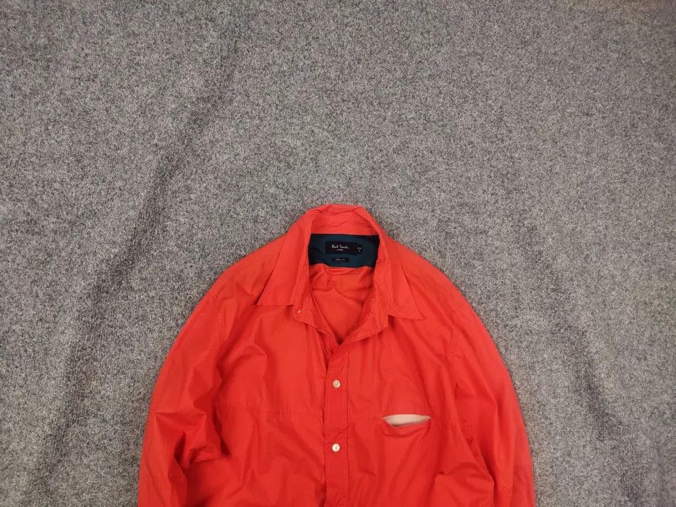 Paul Smith Vintage orange button-down shirt with pockets