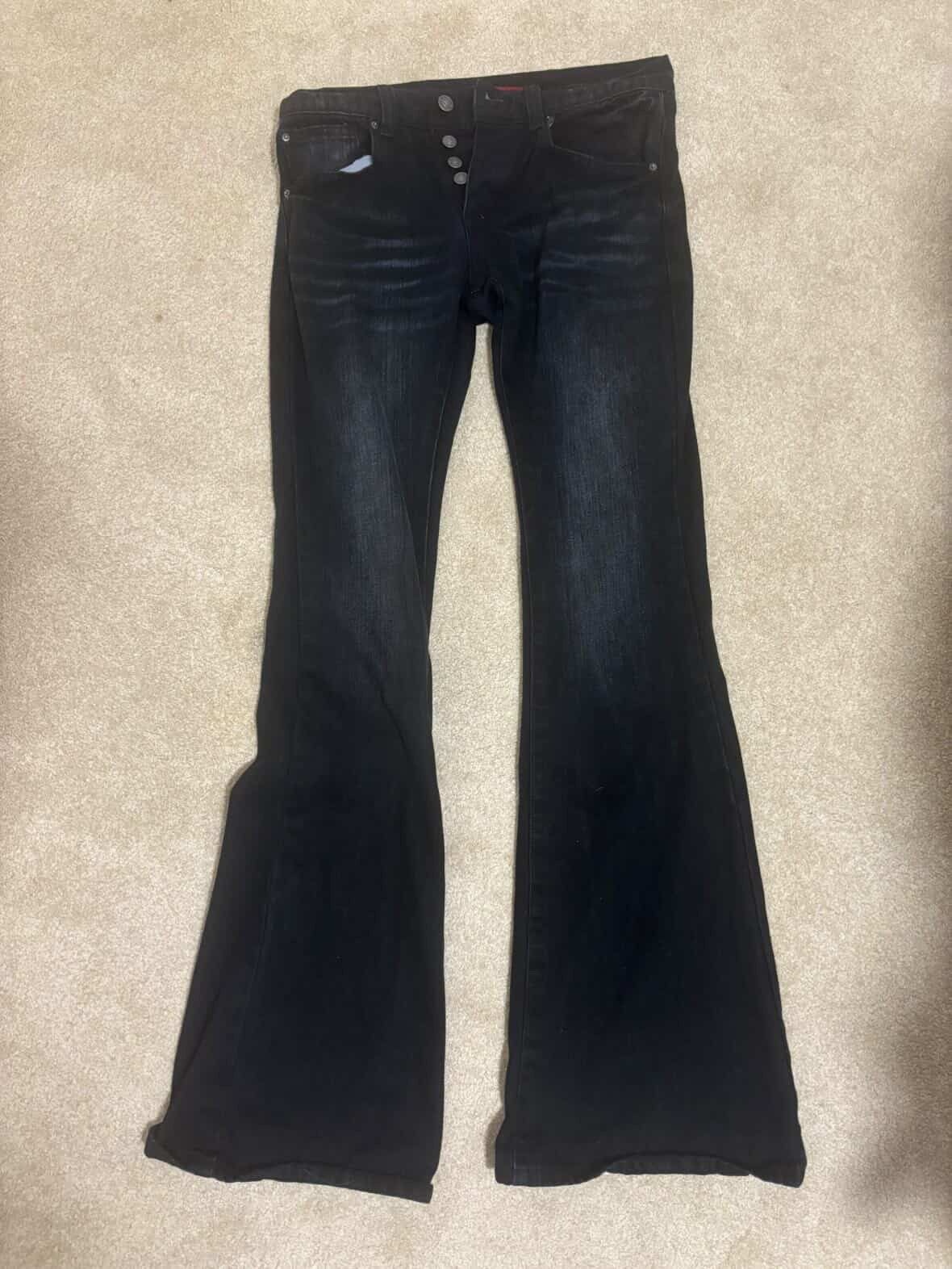 Jaded London Jaded London Indigo Creased Drift Bootcut Jeans Size US 28 / EU 44 - 1 Thumbnail