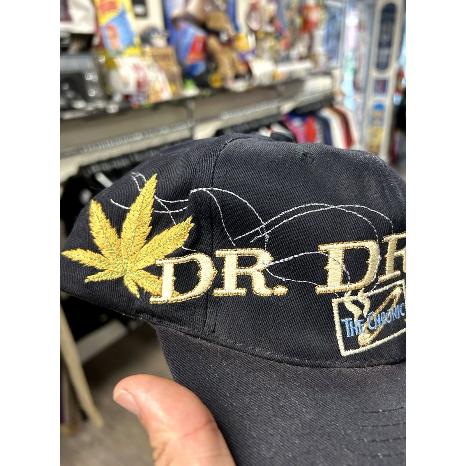 Vintage VINTAGE Dr. Dre The Chronic Rap Album Promo Music SnapBack Hat GEM 1992 90s Unisex Adults Black Adjustable One Size Fits Most Mens Womens Boys Girls Size ONE SIZE - 4 Thumbnail