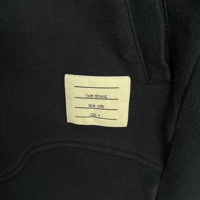 Thom Browne Thom Browne Dark blue four-striped zipper hoodie 2503-Next Size US XL / EU 56 / 4 - 5 Thumbnail