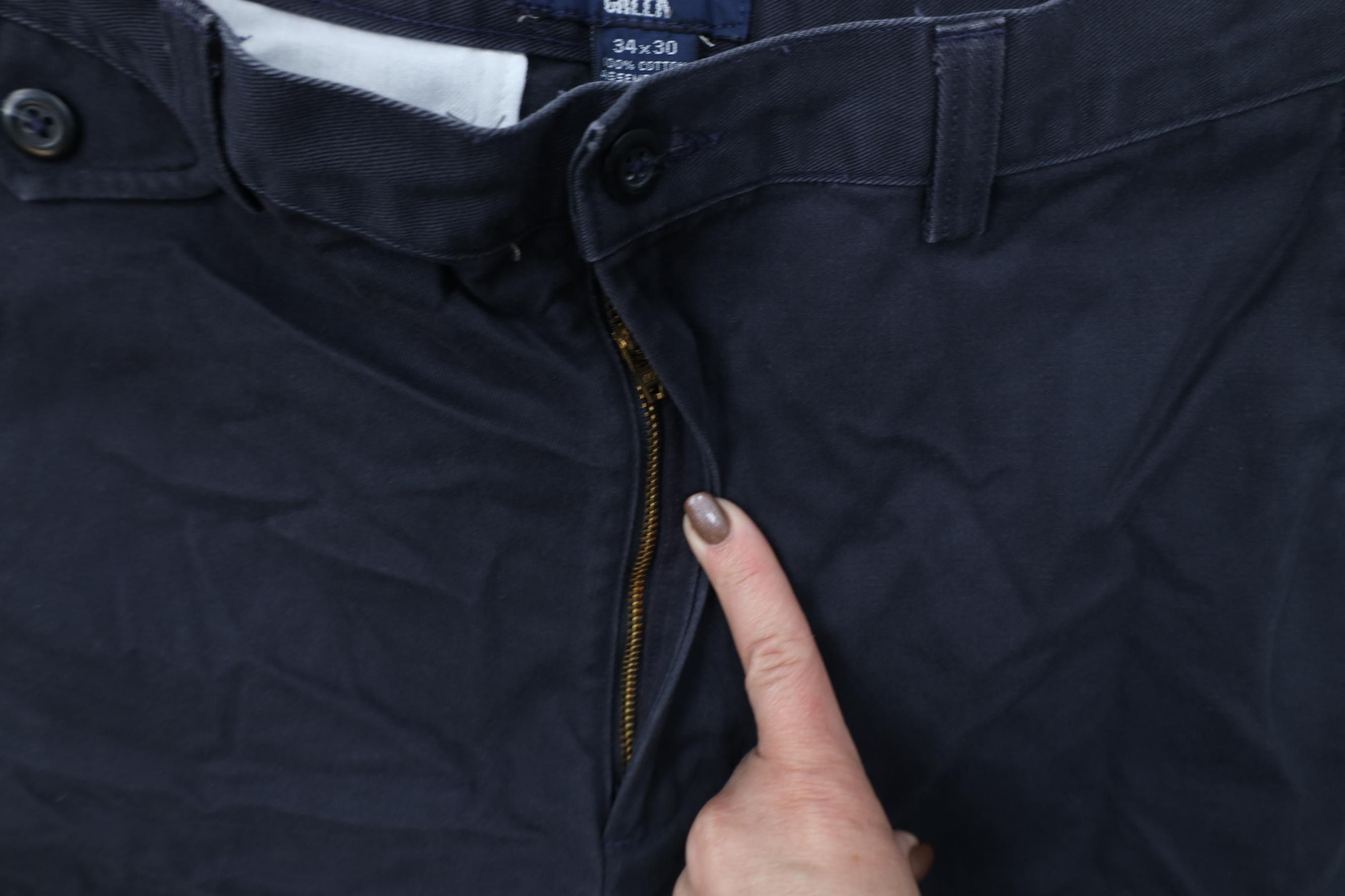 Vintage Vintage 90s Streetwear Straight Leg Chino Pants Cotton Blue Size US 34 / EU 50 - 6 Thumbnail