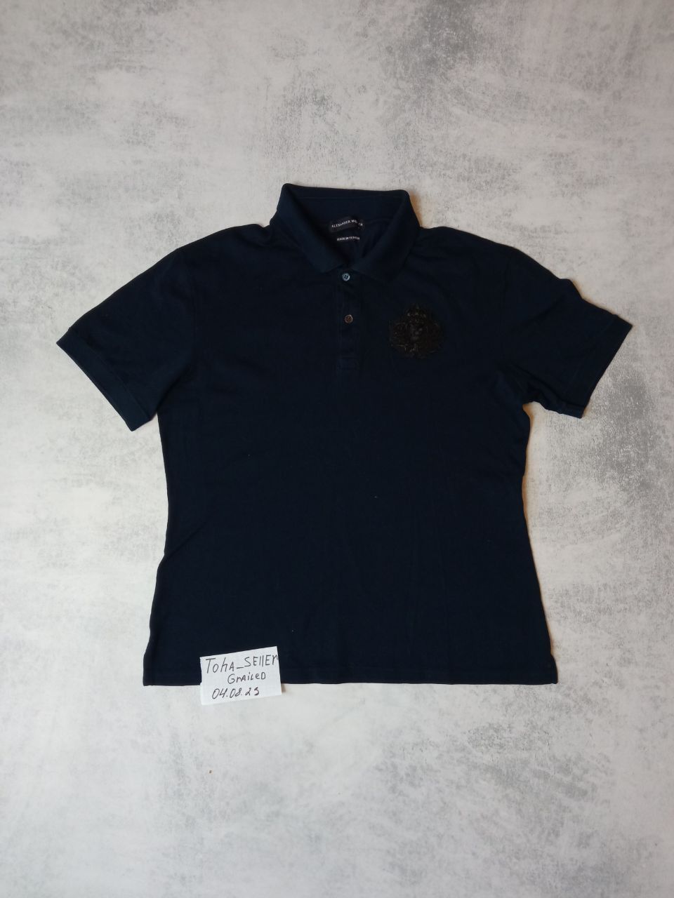 Alexander McQueen Alexander McQueen black luxury polo tee Size US M / EU 48-50 / 2 - 1 Thumbnail