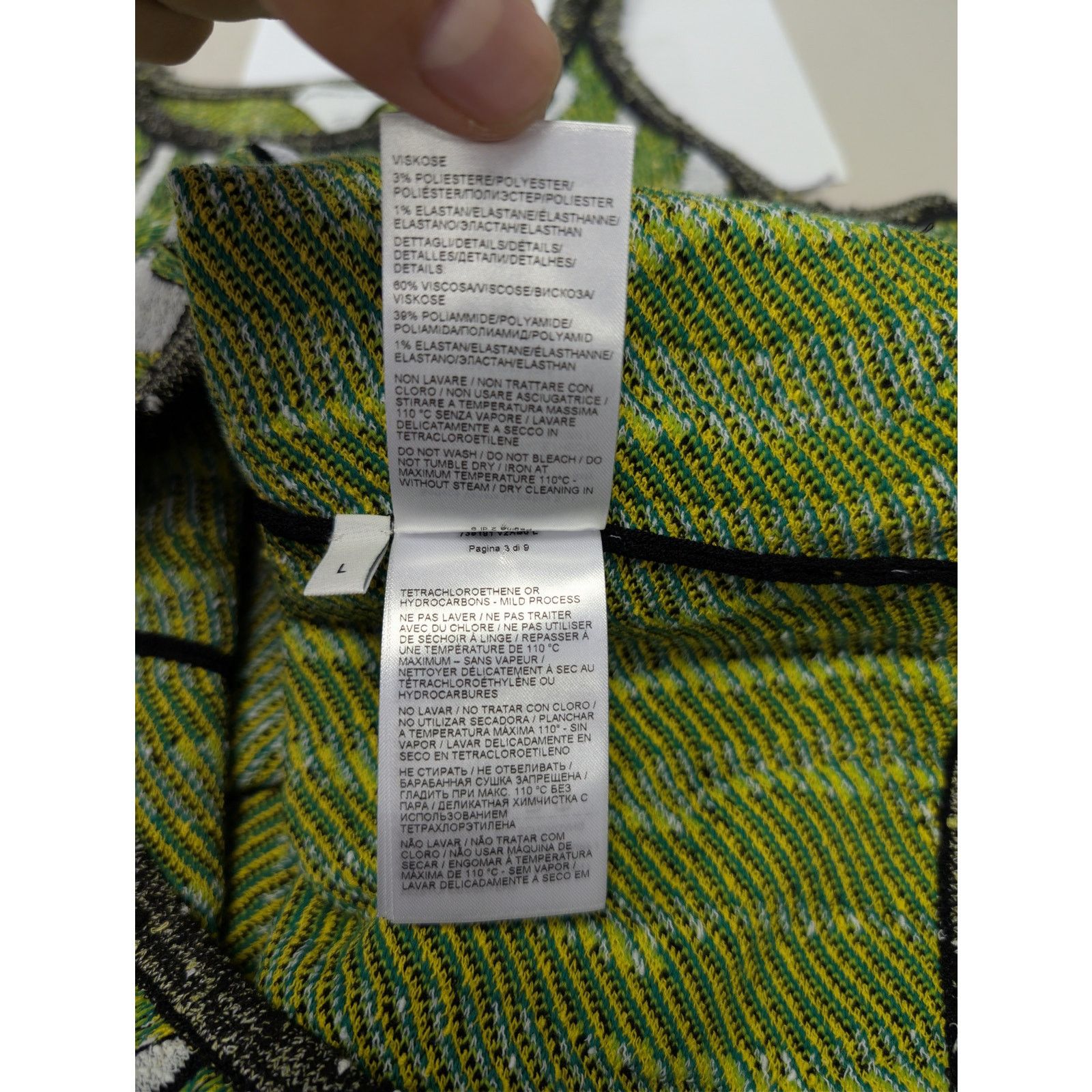 Bottega Veneta o1rshd1 Animal Jacquard Tank Top in Green / White Size US L / EU 52-54 / 3 - 18 Thumbnail