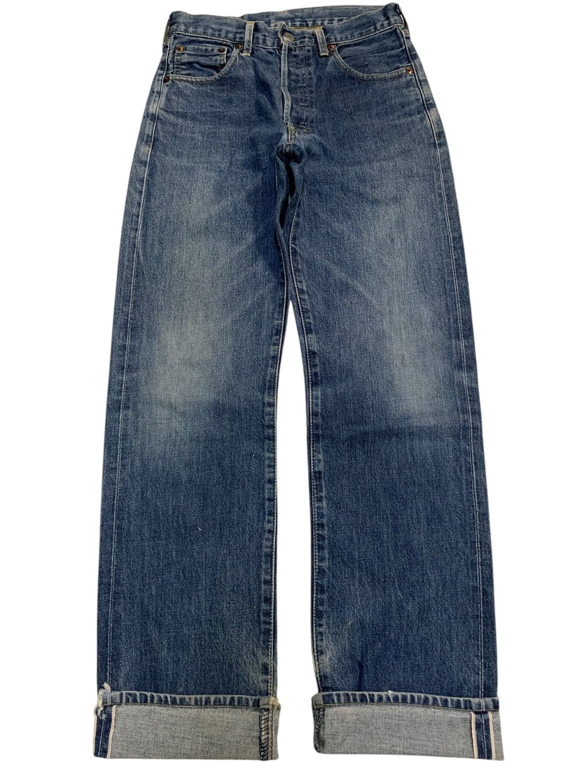 Levi's VINTAGE LEVIS 503B SELVEDGE BIG E FADED DISTRESSED DENIM Size US 28 / EU 44 - 5 Thumbnail