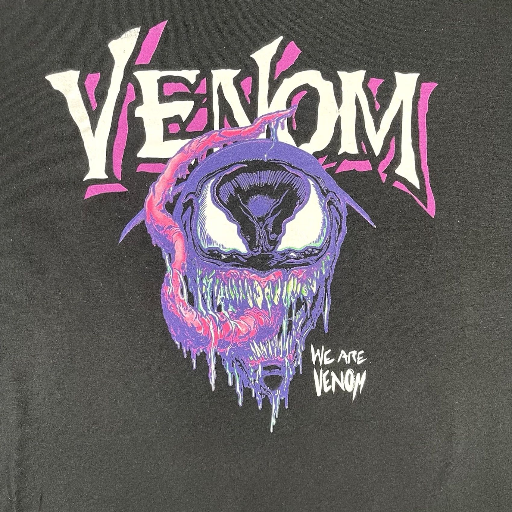 Vintage Venom T-Shirt Men’s XL Black Pink We Are Venom Marvel Anti Hero Comic Book Tee Size US XL / EU 56 / 4 - 2 Thumbnail