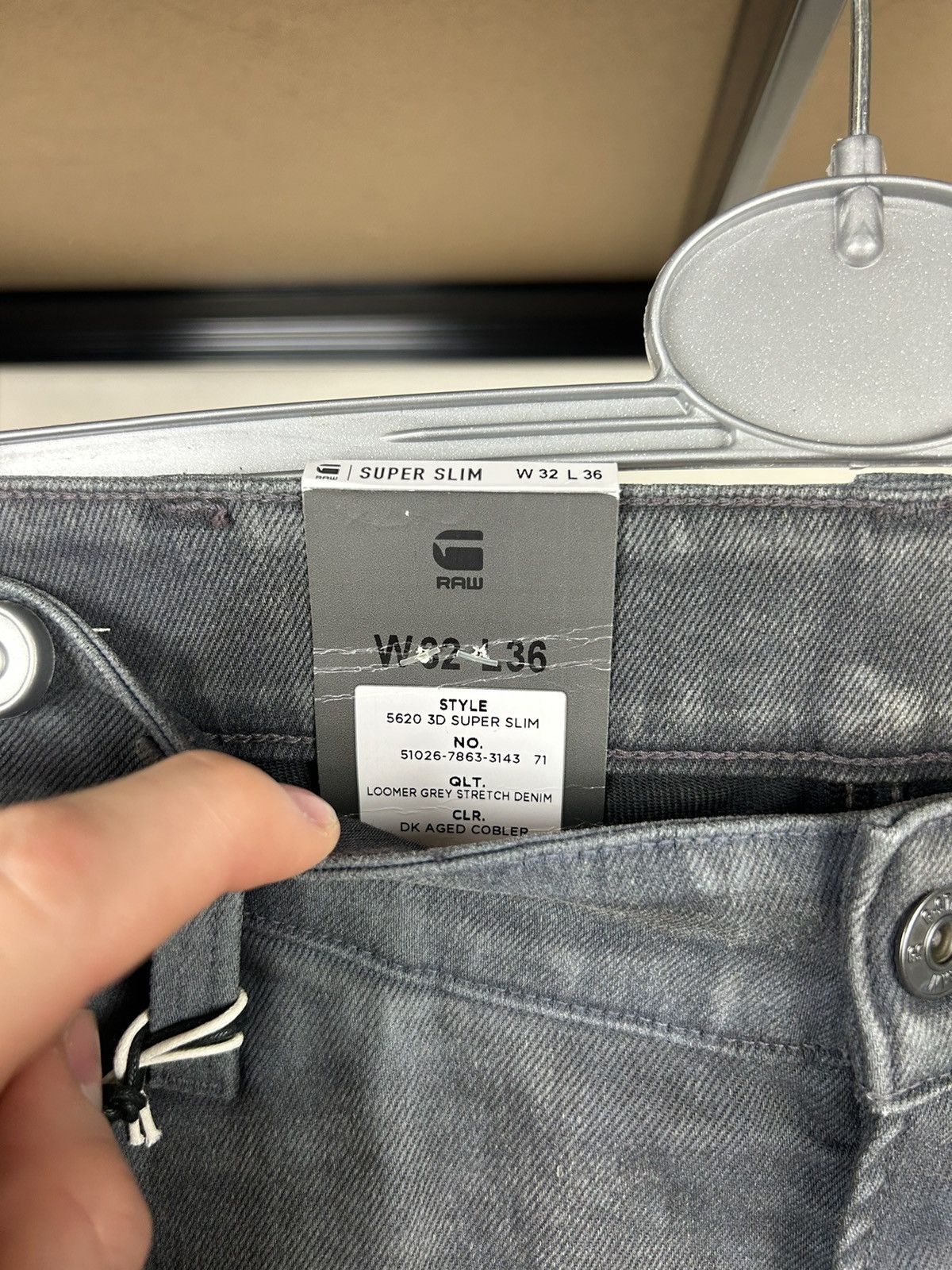 G-Star G Star Raw - 5620 3D Zip Knee (Skinny) Size US 32 / EU 48 - 4 Thumbnail