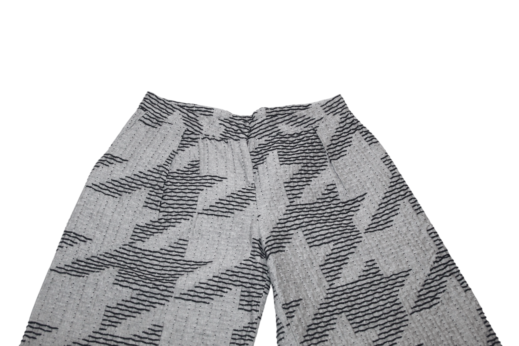 Barbara I Gongini Jijil Couture abstract patterns wide leg palazzo shorts Size 30" / US 8 / IT 44 - 5 Thumbnail