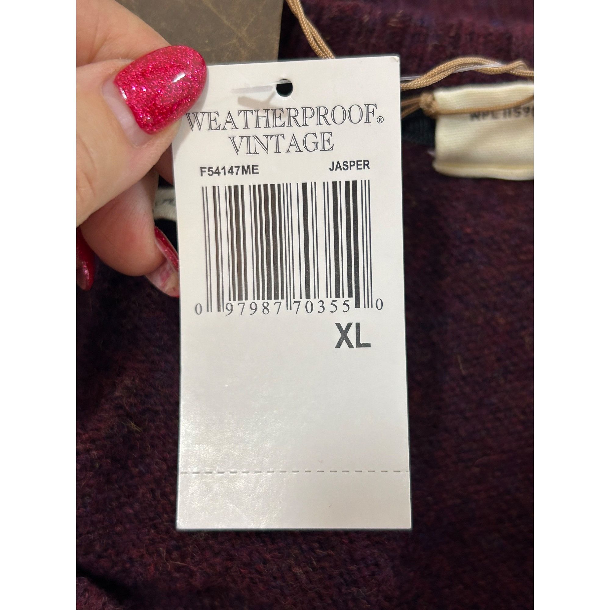 Weatherproof Mens Shetland Wool Sweater XL Original Weatherproof Garment Size US XL / EU 56 / 4 - 8 Thumbnail