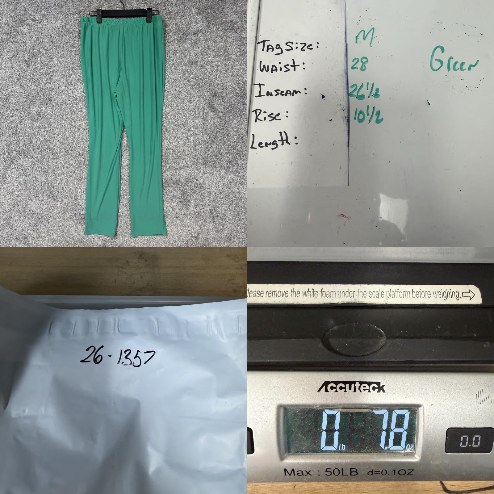Vintage Slinky Brand Pants M Green Straight Leg Ankle Jersey Stretch Lounge USA Spring Womens Regular Small? Size M / US 6-8 / IT 42-44 - 8 Thumbnail