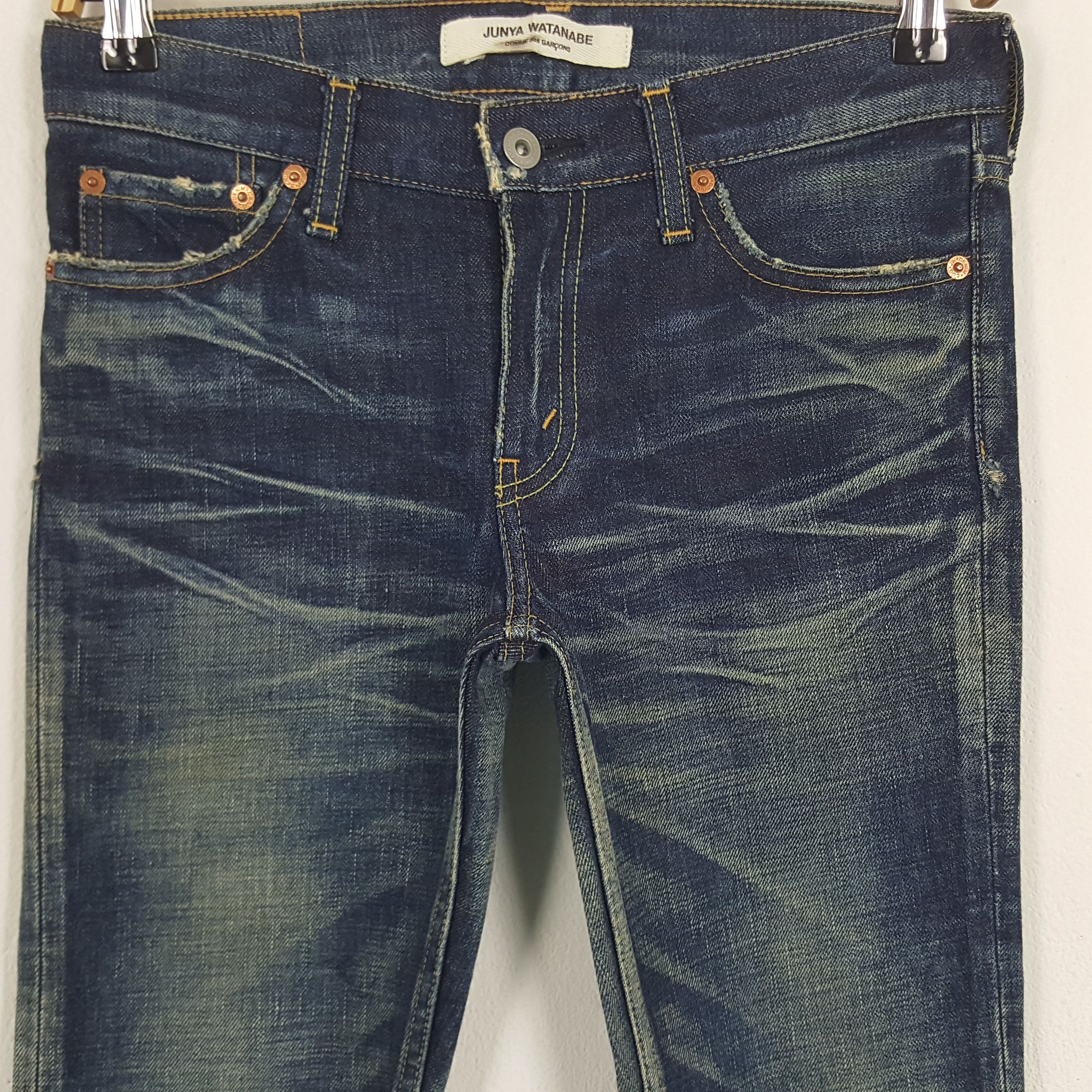 Comme des Garcons × Junya Watanabe × Vintage Vintage Comme des Garcons Japanese Designer Denim Jeans Size US 29 - 2 Thumbnail