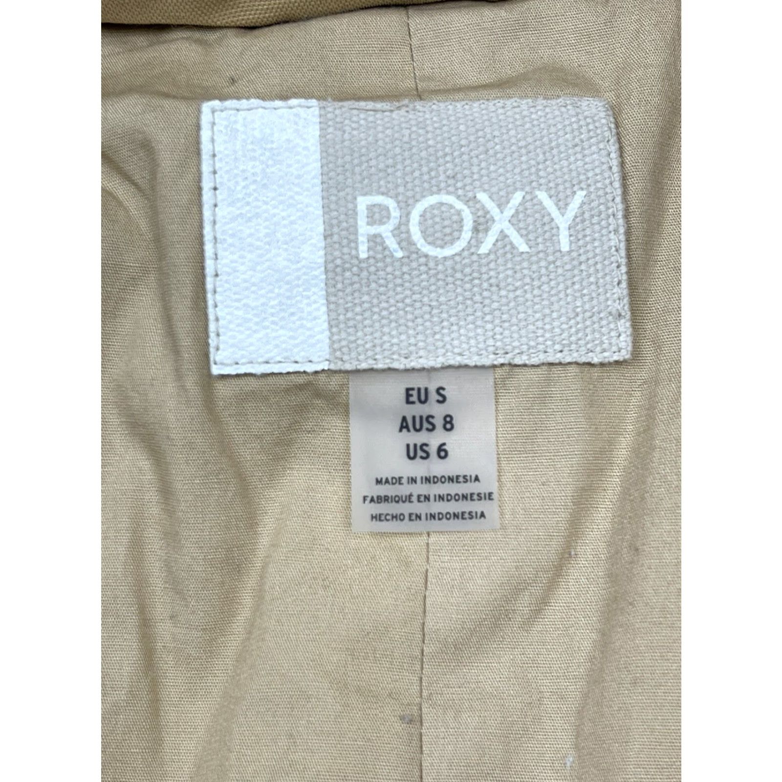 Vintage ROXY Parka Coat Jacket Quilted Hooded Snow Cotton Lined Slim Fit Sz 6 Womens Brown Casual Outdoor Vintage No Size M / US 6-8 / IT 42-44 - 2 Thumbnail