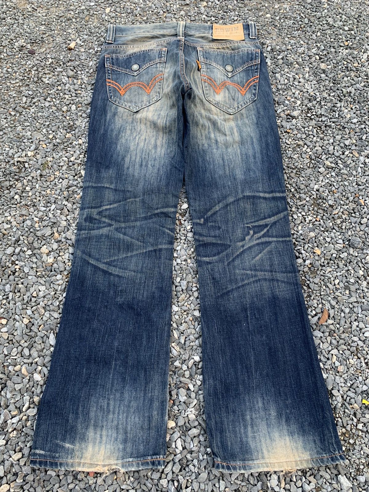 Kapital FLARE EDWIN XV CLAWNMARK NAVAJO RUSTY DISTRESSED DENIM Size US 34 / EU 50 - 2 Thumbnail