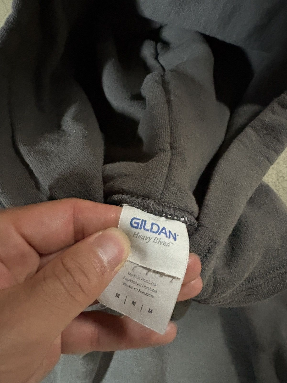 Gildan Gildan Y2K Charcoal Faded Gray Hoodie Size Medium Size US M / EU 48-50 / 2 - 4 Thumbnail