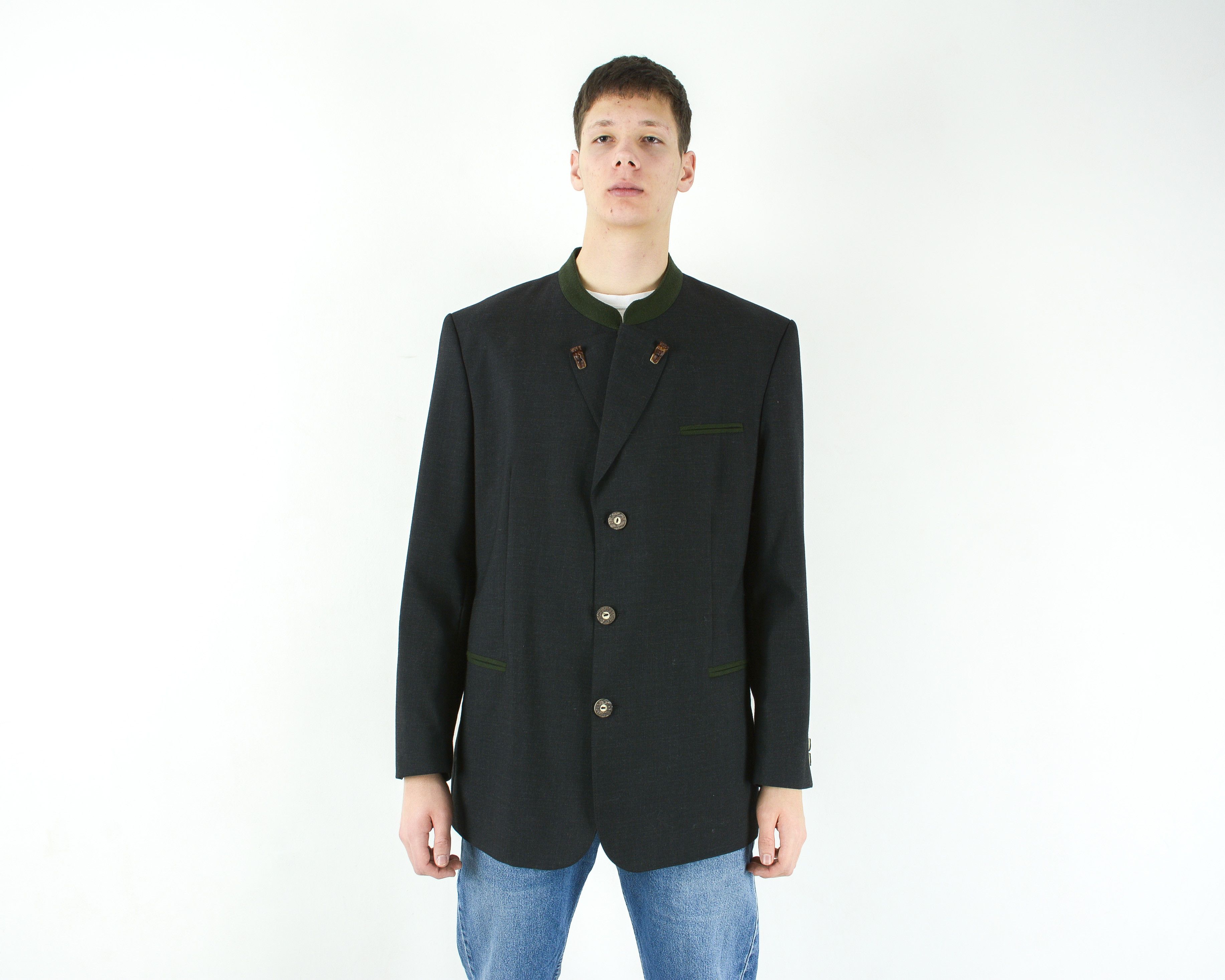 Vintage NOCKSTEIN Trachten UK 46 US Blazer Wool Jacket Coat Cardigan Size 46R - 1 Thumbnail