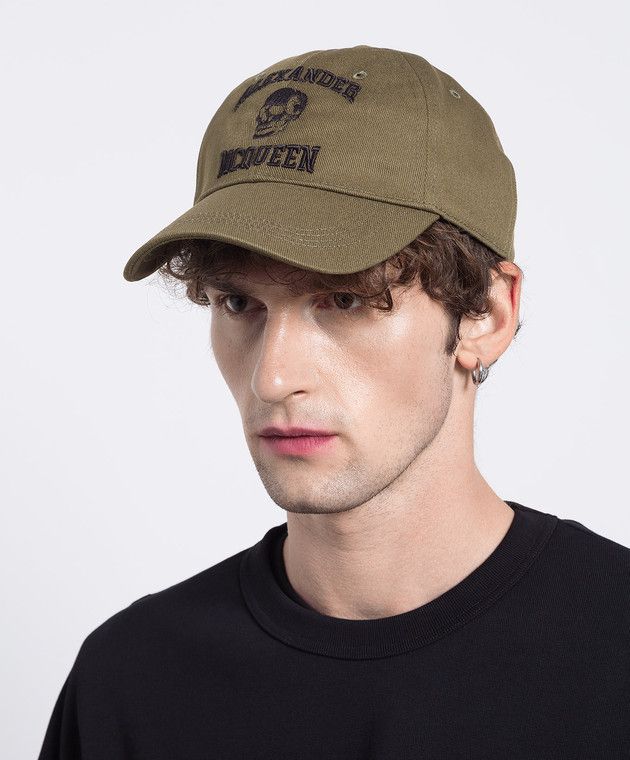 Alexander McQueen o1y1224 Size: 7 / Logo (Cap & Hat) in Military Green Size ONE SIZE - 2 Thumbnail