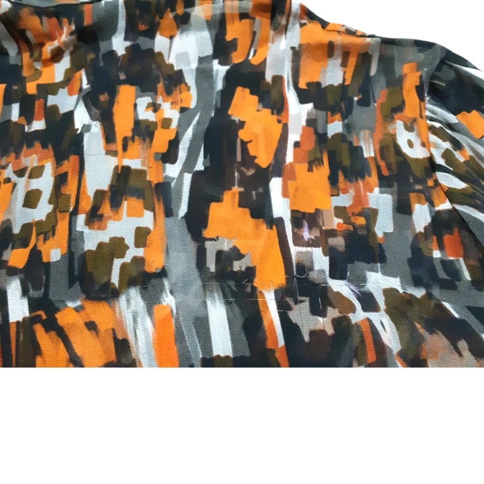 Roberto Cavalli Roberto Cavalli Just Cavalli Abstract Silk Shirt Blouse Size XS / US 0-2 / IT 36-38 - 13 Thumbnail