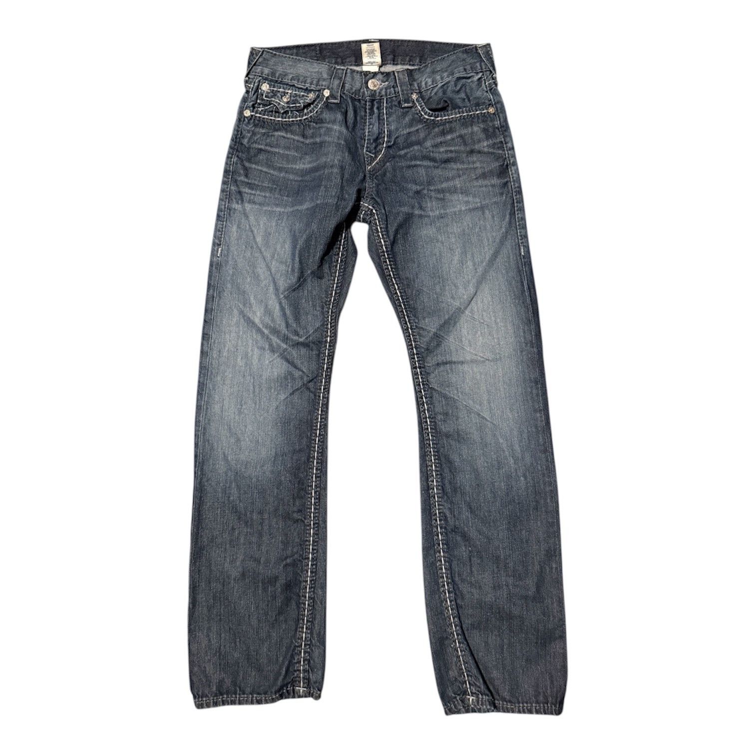 True Religion True Religion Ricky Super T&Big T Flap Pocket Straight Leg Size US 32 / EU 48 - 1 Thumbnail