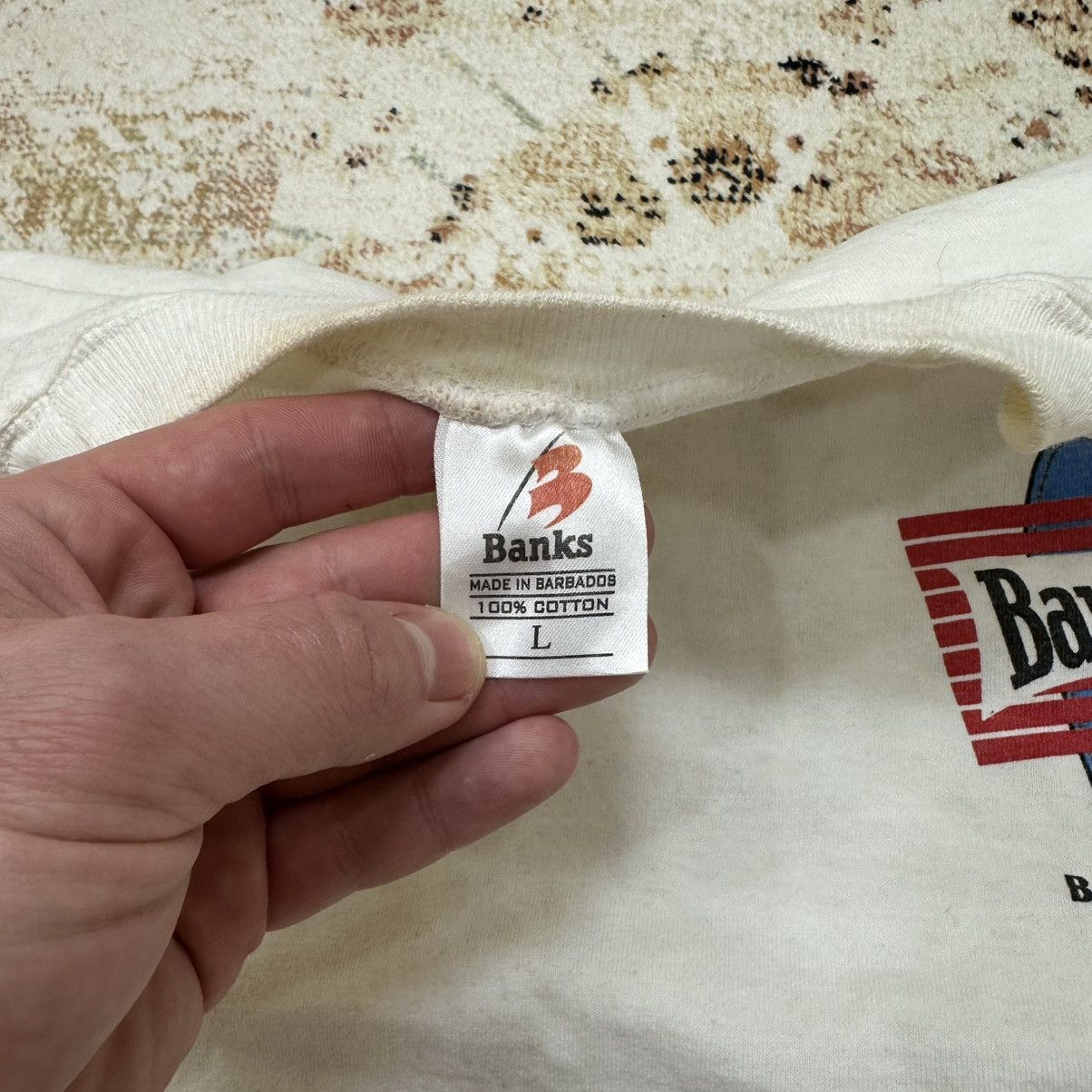 Vintage Vintage Banks Beer Barbados Adult T-shirts Big Logo 00s Size US L / EU 52-54 / 3 - 9 Thumbnail