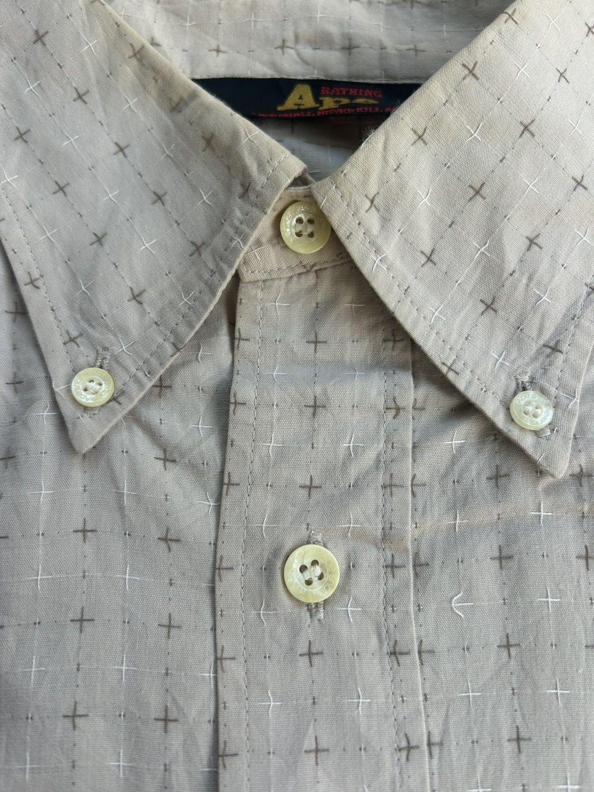Bape Bape Bathing Ape Sashiko Button-up Shirt Size US M / EU 48-50 / 2 - 4 Thumbnail