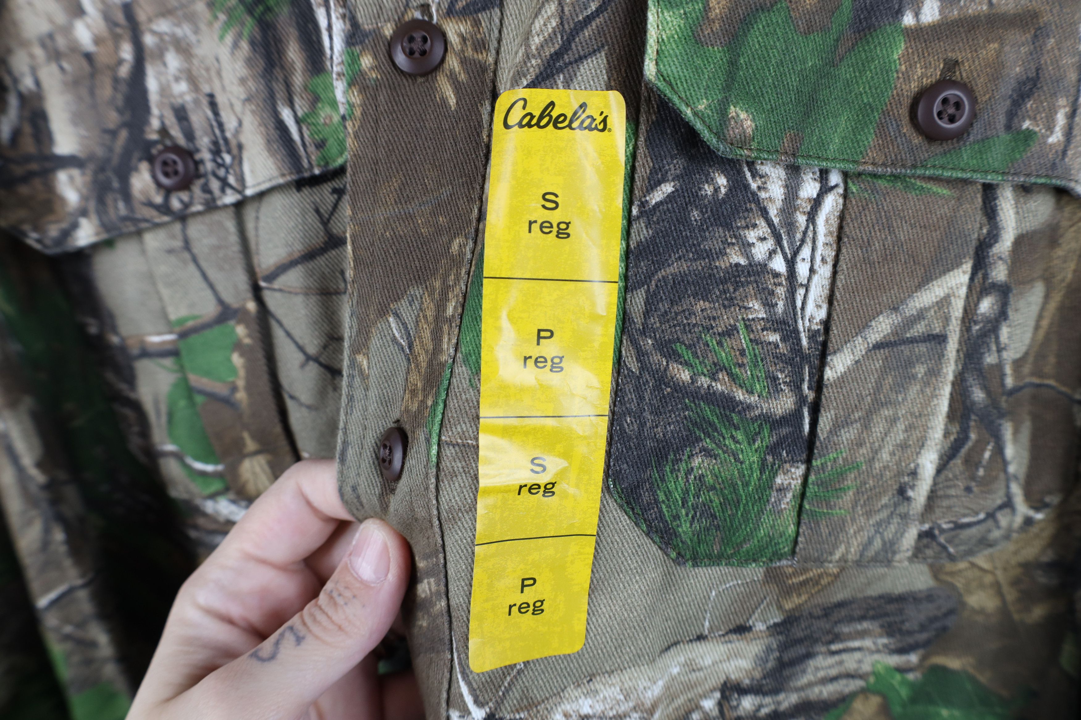 Cabelas Deadstock Vintage Y2K Cabelas Camouflage Twill Button Shirt Size US S / EU 44-46 / 1 - 4 Thumbnail