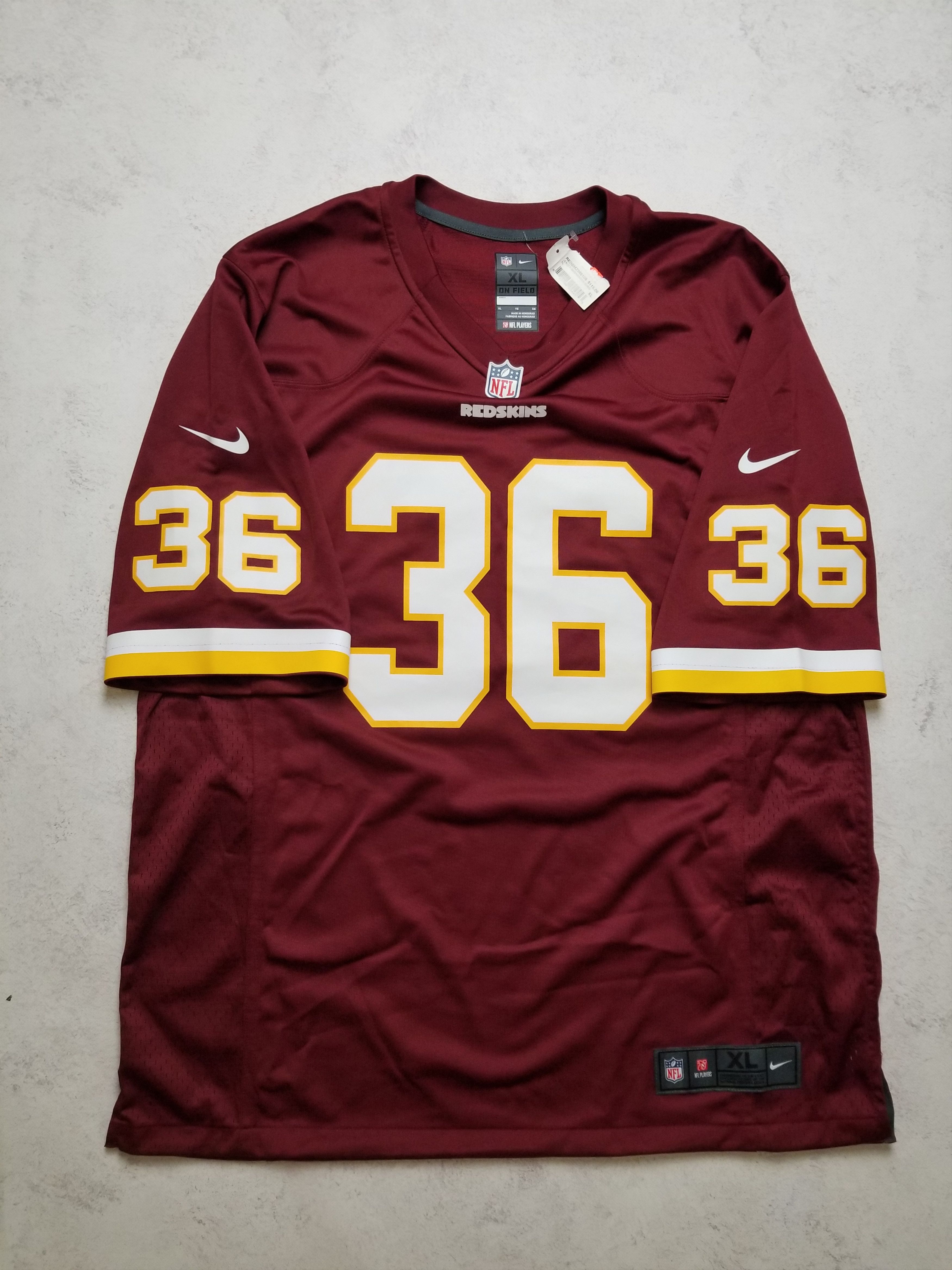 Nike Nike Washington Redskins Swearinger #36 Burgundy NFL Jersey Size US XL / EU 56 / 4 - 2 Thumbnail