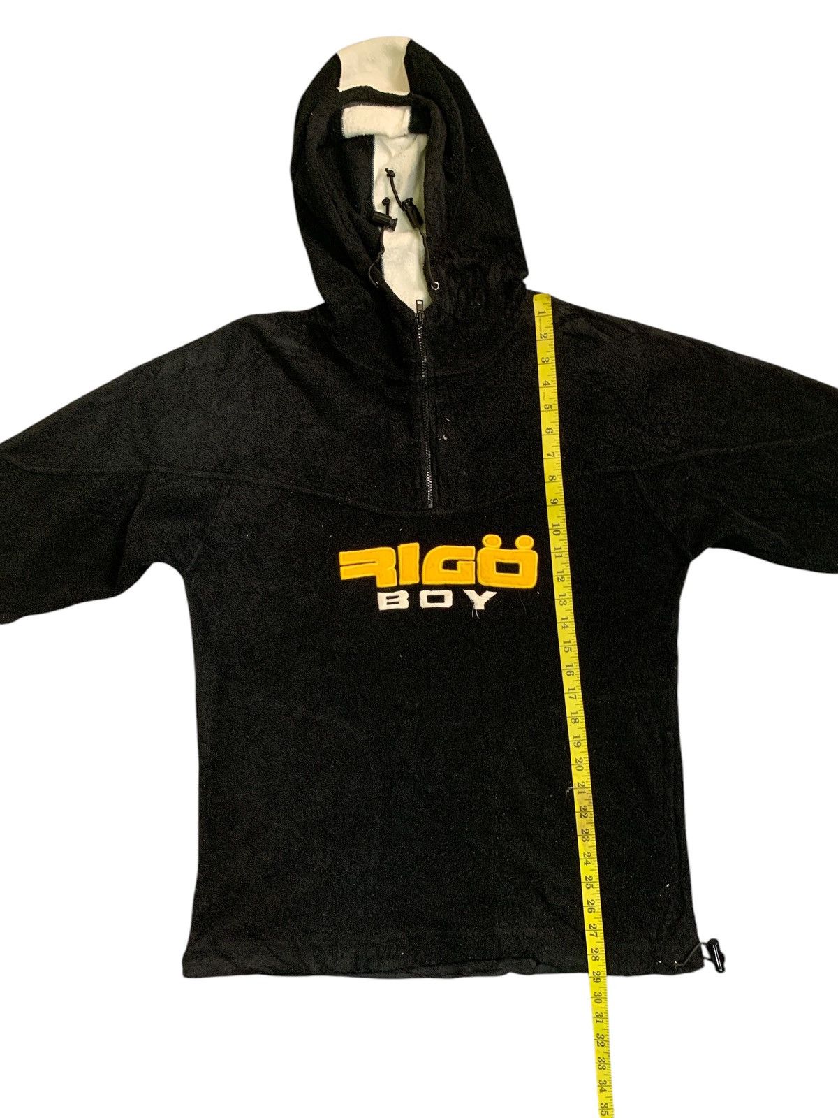 Japanese Brand Rare Design Rigo Boy Half Zipper Hoodie Fleece Jackets Size US M / EU 48-50 / 2 - 8 Thumbnail