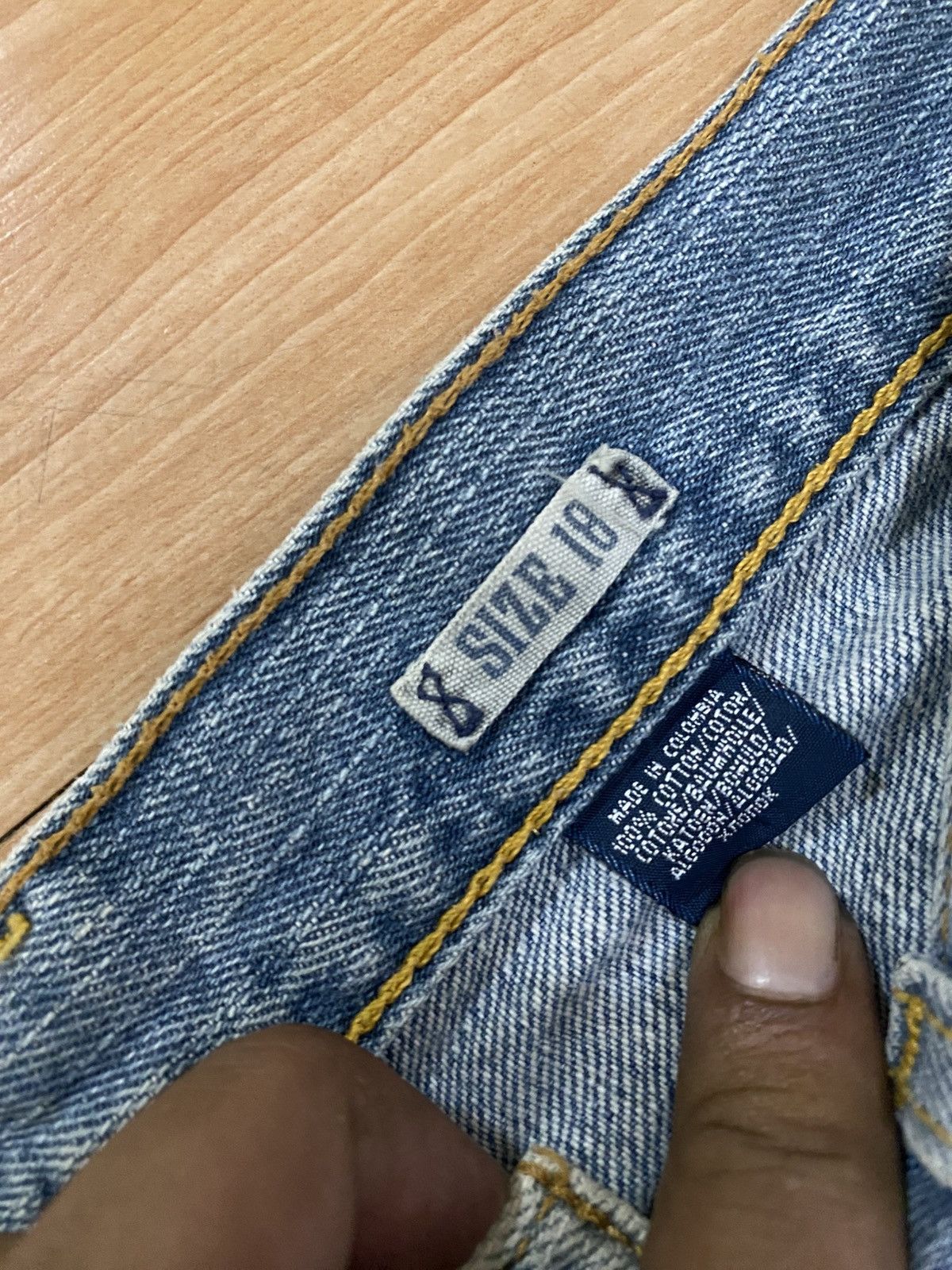 Polo Ralph Lauren × Ralph Lauren × Vintage Vintage polo ralph lauren denim sun faded denim Size US 31 - 4 Thumbnail