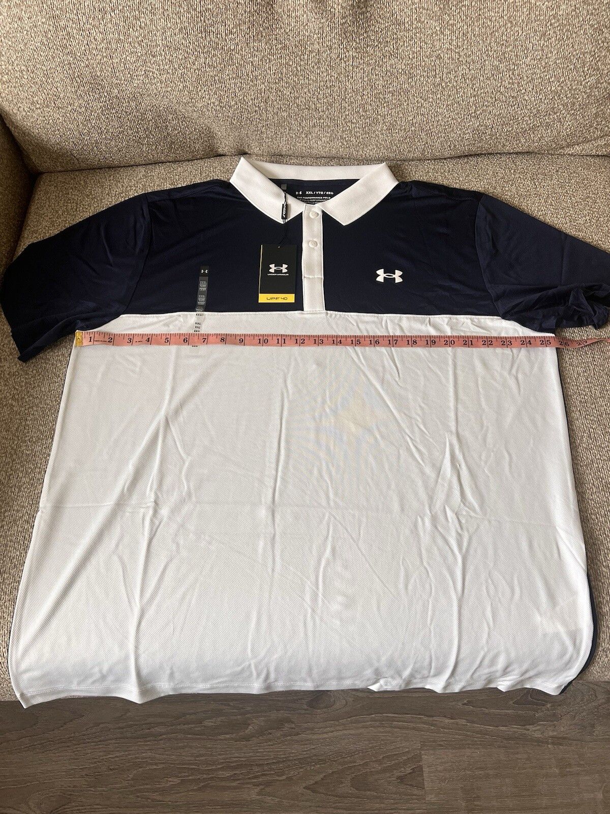 Under Armour Under Armour Loose Fit Tech Golf Polo Shirt Navy Blue XXL Size US XXL / EU 58 / 5 - 1 Thumbnail