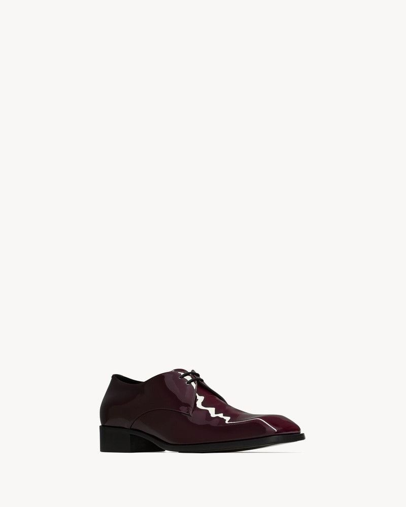 Saint Laurent Paris o1s1wg110126 800679 Jean Derbies Shoes in Patent Leather Size US 11 / EU 44 - 3 Thumbnail